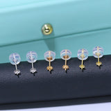 Cheap 18K Stud Earrings Mountings Settings AU750 Jewelry Findings