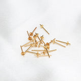 DIY Stud Earring Mountings for Pearls Beads Stones