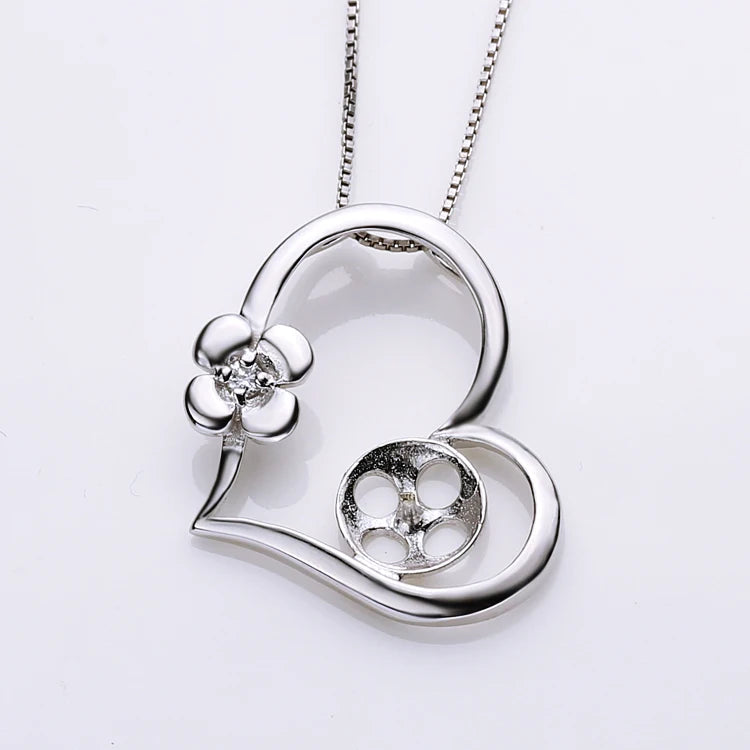 Heart Pearl Pendant Mountings, Pendant Findings, Cheap Jewelry Parts