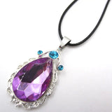 Purple Teardrop Amulets Princess Sofi Pendant Necklace