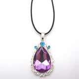 Purple Teardrop Amulets Princess Sofi Pendant Necklace