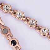 Health Care Magnetic Bracelets Bright Crystal Couple Ornament Birthday Gift