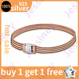 Sterling Silver 925 Mini Charms for Pandra Bracelet Women Jewelry