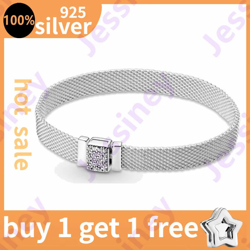 Sterling Silver 925 Mini Charms for Pandra Bracelet Women Jewelry