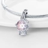925 Silver Red Heels Charm Beads Fit Bracelet