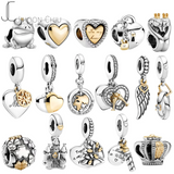 925 Silver Family Tree Dangle Charm Bead for Bracelet Necklace