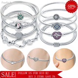 925 Silver Heart Charm Bracelet
