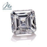 Hot Gray Asscher Cut Loose Moissanite