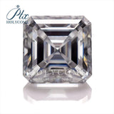 Hot Gray Asscher Cut Loose Moissanite