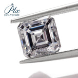 Hot Gray Asscher Cut Loose Moissanite