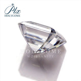Hot Gray Asscher Cut Loose Moissanite