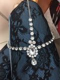 Kundan stones hair chain head chain head jewellery