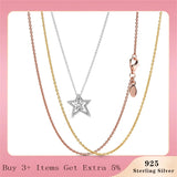 Silver Necklace Ball Barrel Clasp Snake Chain Necklace