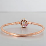 Classic 925 Sterling Silver 3mm Bracelets For Bead Charms DIY Jewelry