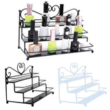3 Layer Heart Nail Polish Shelf Cosmetic Display Stand Holder Rack Organizer