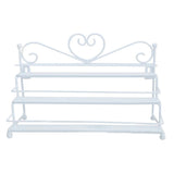 3 Layer Heart Nail Polish Shelf Cosmetic Display Stand Holder Rack Organizer