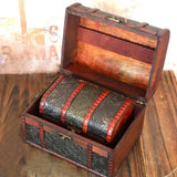 3-Pcs Wooden Treasure Chest Jewelry Storage Organizer