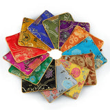 Multicolor Square Zipper Bag Lucky Gift Pouch 10pc