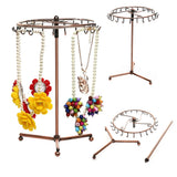 23 Hooks Rotary Necklace Bracelet Holder Jewelry Display Stand