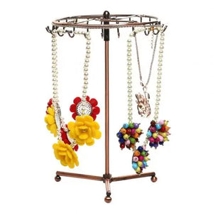 23 Hooks Rotary Necklace Bracelet Holder Jewelry Display Stand