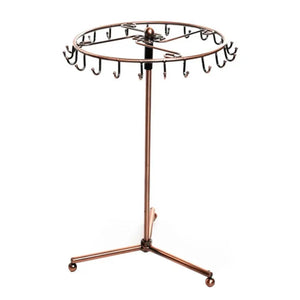 23 Hooks Rotary Necklace Bracelet Holder Jewelry Display Stand