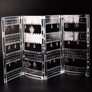 Lady Necklace Stud Earrings Holder Showcase Jewelry Display