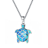 Personality Fish Fillet Turtle Pendant Necklace Women