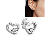 Summer Sparkling Hoop Earrings 925 Sterling Silver Style Women Daily Wear
