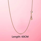 925 Sliver Classic Cable Chain Necklace Rose Necklace Chain Jewelry