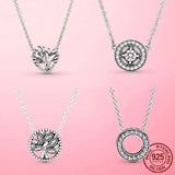 925 Sliver Classic Cable Chain Necklace Rose Necklace Chain Jewelry