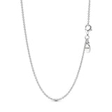 Silver Classic Cable Chain Pan Necklace Pendant Necklace Charm Girlfriends