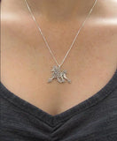 Hollow Poodle Pendant Necklace for Women Girls
