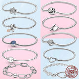 Silver CZ Star Chain Bracelet for Women