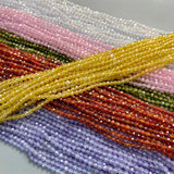 Small Natural Faceted Stone Beads Quartzs Crystal 2/3/4mm for Jewelry Making
