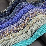 Small Natural Faceted Stone Beads Quartzs Crystal 2/3/4mm for Jewelry Making