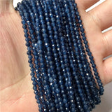 Small Natural Faceted Stone Beads Quartzs Crystal 2/3/4mm for Jewelry Making