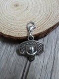 Tibetan Silver Basketball/Basketball Stand Charm Keychain/Necklace Pendant DIY