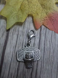 Tibetan Silver Basketball/Basketball Stand Charm Keychain/Necklace Pendant DIY