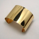 Polished Steel 50mm Wide Cuff Bangle Bracelet 3pcsx