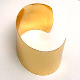 Polished Steel 50mm Wide Cuff Bangle Bracelet 3pcsx