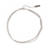 S925 Silver Double Layer Anklet Women Sexy Niche Sense Plated Disc