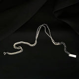 S925 Silver Double Layer Anklet Women Sexy Niche Sense Plated Disc