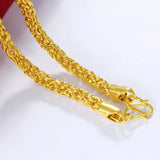 24k Coating Men's Wedding Chain Necklace for Party