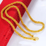 24k Coating Men's Wedding Chain Necklace for Party