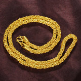 24k Coating Men's Wedding Chain Necklace for Party