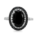 Gemstone Zircon Ring 925 Silver Wedding Jewelry Diamond Ring