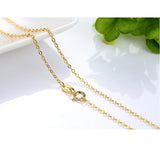 Real 14k Coated Chain Necklace for Women - 18 inch