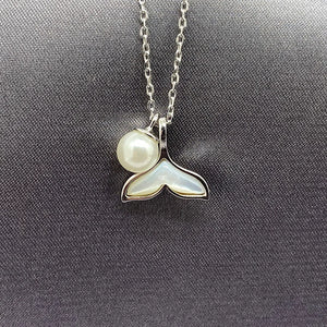 S925 Silver Pearl Pendant Necklace For Women