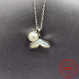 S925 Silver Pearl Pendant Necklace For Women
