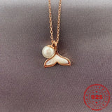 S925 Silver Pearl Pendant Necklace For Women